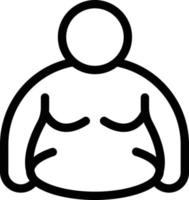 overweight vector illustration on a background.Premium quality symbols.vector icons for concept and graphic design.