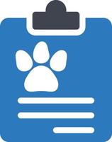paw document vector illustration on a background.Premium quality symbols.vector icons for concept and graphic design.