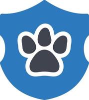 pet shield vector illustration on a background.Premium quality symbols.vector icons for concept and graphic design.