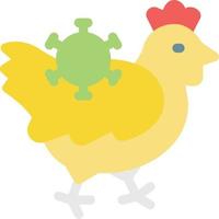 ilustración de vector de virus de gallina en un fondo. símbolos de calidad premium. iconos vectoriales para concepto y diseño gráfico.