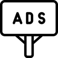 ilustración de vector de tablero de anuncios en un fondo. símbolos de calidad premium. iconos vectoriales para concepto y diseño gráfico.
