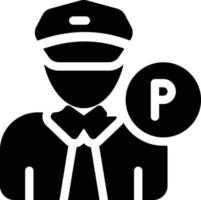 ilustración vectorial de la policía de tráfico en un fondo. símbolos de calidad premium. iconos vectoriales para el concepto y el diseño gráfico. vector