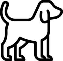 Ilustración de vector de perro en un fondo. Símbolos de calidad premium. Iconos vectoriales para concepto y diseño gráfico.