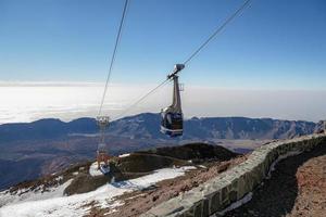 Cable Car to Mount Teide in Tenerife on February 24, 2011 photo