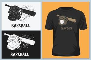 baseball t shirt vector