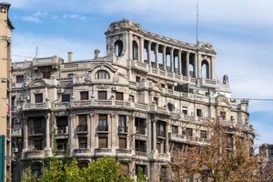 View of old apartments in Bucharest Romania on September 21, 2018 photo