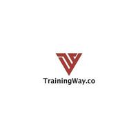 abstract initial letter T and W in red color isolated in white background applied for workplace training solution logo also suitable for the brands or companies that have initial name TW or WT vector