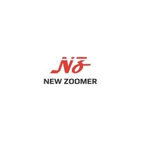 abstract initial letter N and Z logo in red color isolated in white background applied for Car Importer Sister Company logo design also suitable for the brand or company that has initial name NZ or ZN vector