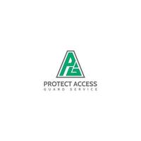 abstract initial letter P and G in green color isolated in white background applied for insurance advisory logo design also suitable for the brands or companies that have initial name PG or GP vector