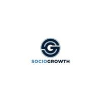 abstract initial letter S and G logo in deep blue color isolated in white background applied for business coaching logo also suitable for the brands or companies that have initial name SG or GS vector