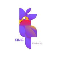 Metric Bird Logo King Cockatoometric vector