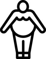 overweight vector illustration on a background.Premium quality symbols.vector icons for concept and graphic design.