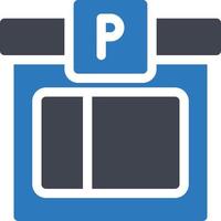 ilustración vectorial de la tienda de estacionamiento en un fondo. símbolos de calidad premium. iconos vectoriales para el concepto y el diseño gráfico. vector