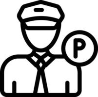 ilustración vectorial de la policía de tráfico en un fondo. símbolos de calidad premium. iconos vectoriales para el concepto y el diseño gráfico. vector