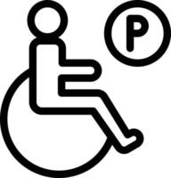 wheelchair parking vector illustration on a background.Premium quality symbols.vector icons for concept and graphic design.