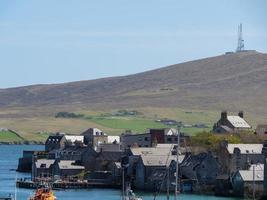 Lerwick city on the shetland island photo