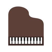 Grand Piano Line Icon vector