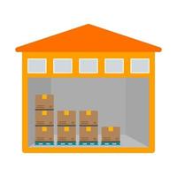 Storage Unit Line Icon vector