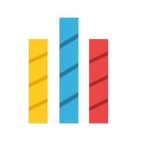 Striped Bars Line Icon vector