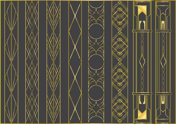 Art deco background pattern,art deco layouts, multiple layouts,art deco frame