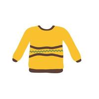 Warm Sweater Line Icon vector