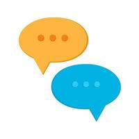 Conversation Bubbles Line Icon vector