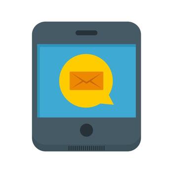 Text Message I Line Icon vector