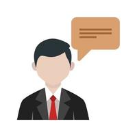 Customer Talking Line Icon vector