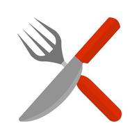 Fork and Knife Line Icon vector