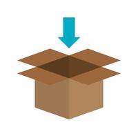 Add to Package Line Icon vector