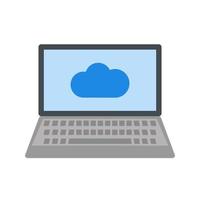 Cloud System Line Icon vector