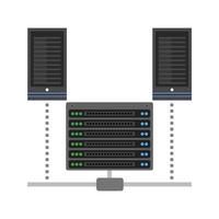 Network Files Line Icon vector