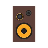 icono de línea de un solo altavoz vector