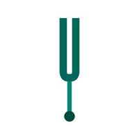 Musical Fork Line Icon vector