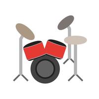 Drum Set Line Icon vector