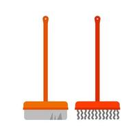 Broom Line Icon vector