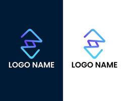 plantilla de diseño de logotipo moderno letra z vector