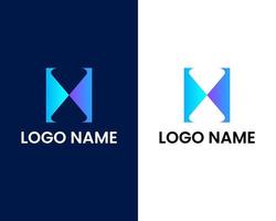 letter x and m creative modern logo design template vector
