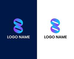 letter s and z creative colorful logo design template vector