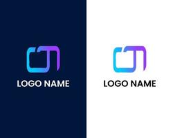 letter o and t creative modern logo design template vector