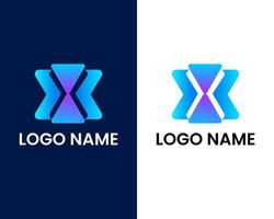 letter x creative modern logo design template vector