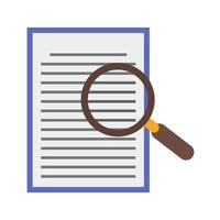 Find in Document Line Icon vector