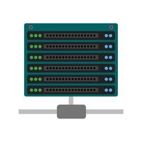 Multiple Servers Line Icon vector