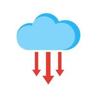 Cloud Input Line Icon vector