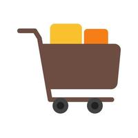 Full Cart Line Icon vector