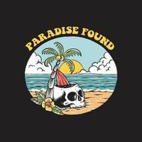 paradise found illustration vector