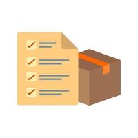 Delivery Checklist Line Icon vector