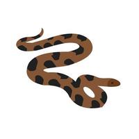 icono de línea de serpiente mascota vector