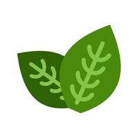 icono de línea de menta verde vector