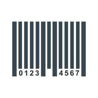 Bar Code Line Icon vector